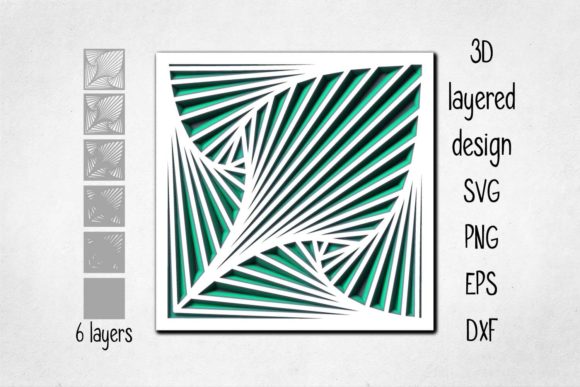 3D Layered Geometric Pattern: Elevating Modern Creativity Through Depth and Dimension
