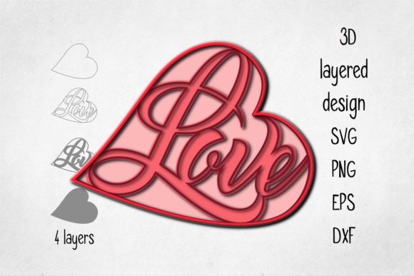 3D Layered Love Heart: A Strategic Tool for Creative Expression and Meaningful Gifting