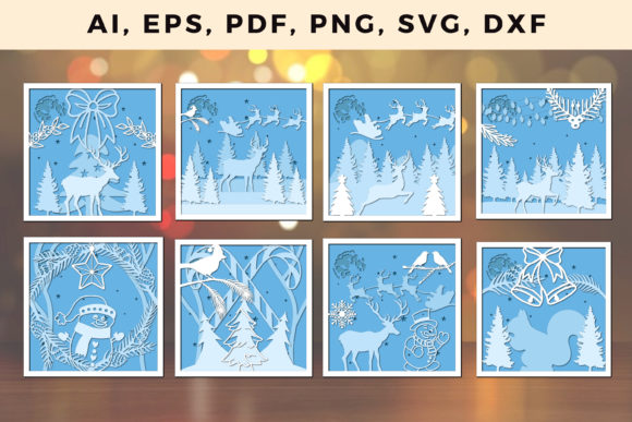 3D Multi Layer Christmas SVG File: Elevate Your Holiday Crafts with Depth and Detail