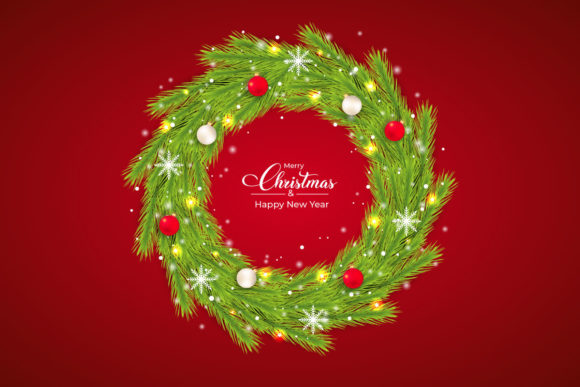 Christmas Green Wreath with Snowflakes: A Comprehensive Evaluation for Digital Designers
