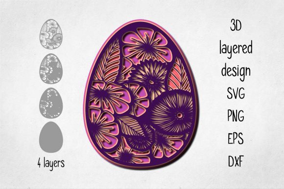 Easter Ornament - 3D Layered