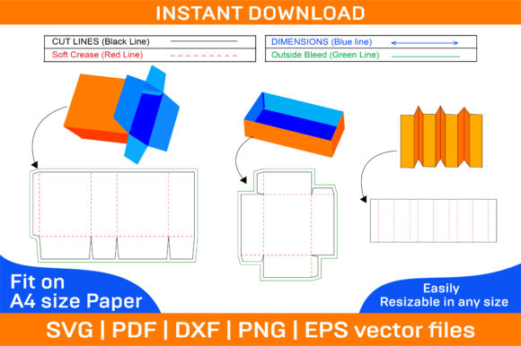 Pre-roll Kits Box Dieline Template for Custom Designs