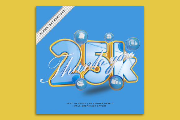 Thank You 25k Followers Celebration: Elevating Milestone Acknowledgments with Modern Design