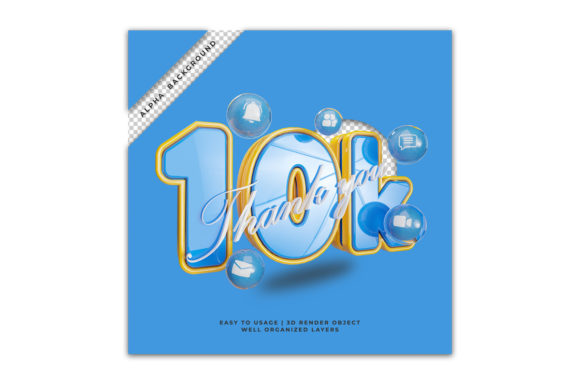 The Art of the Thank You 10k Followers Celebration: Leveraging 3D Design for Digital Milestones