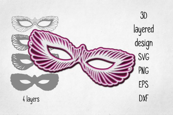 Unleash Your Creativity with the 3D Layered Carneval Mask Design